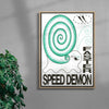Speed Demon contemporary wall art print by Alexander Khabbazi - sold by DROOL