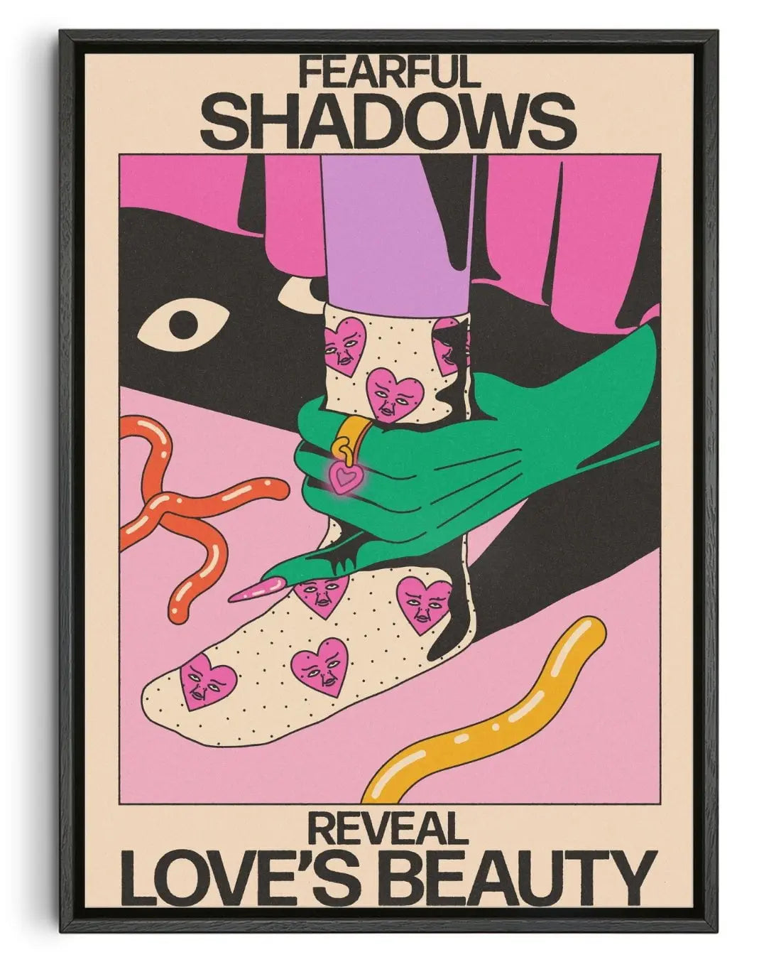 Fear Under The Bed contemporary wall art print by Azaazelus - sold by DROOL