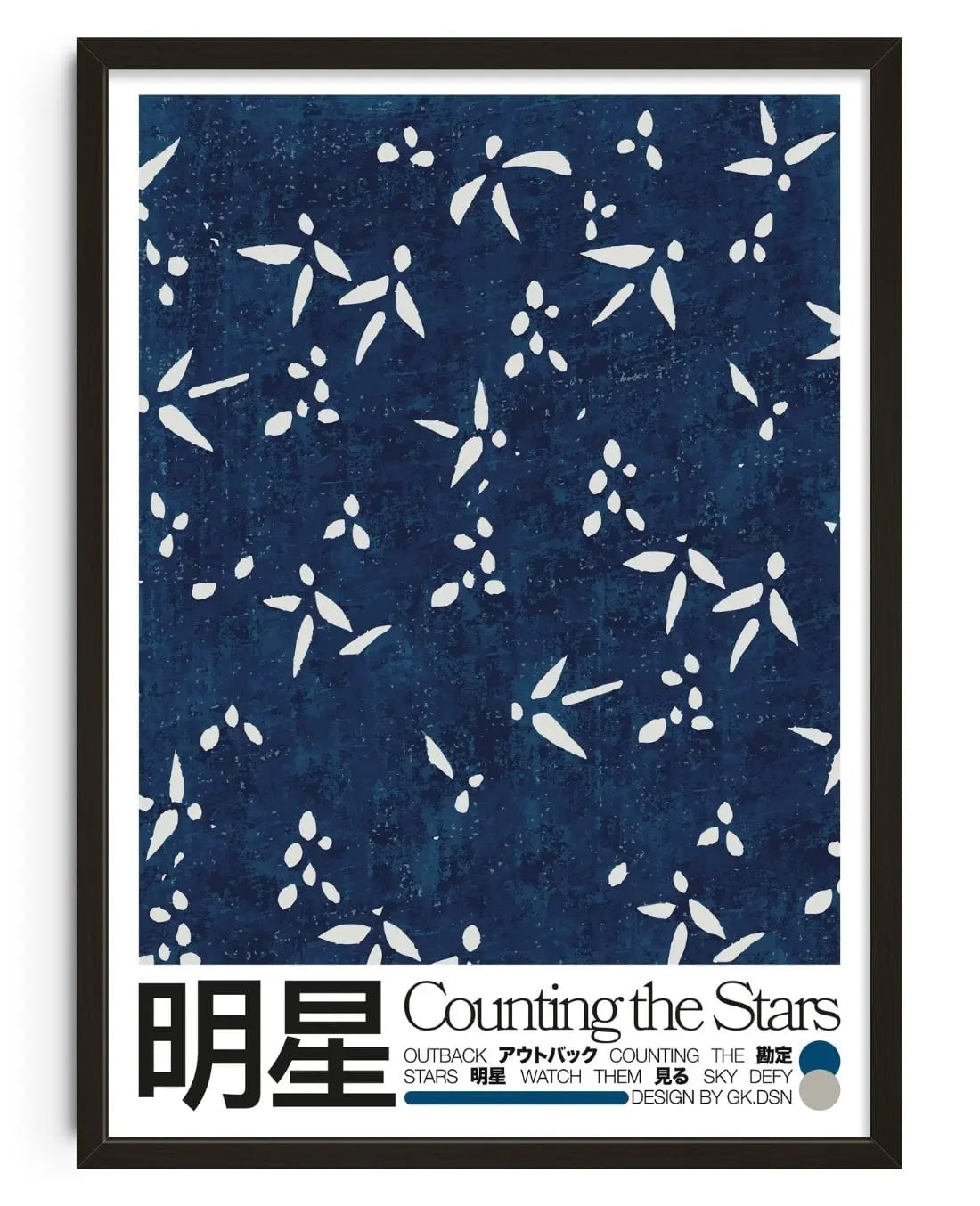 Counting Stars contemporary wall art print by George Kempster - sold by DROOL