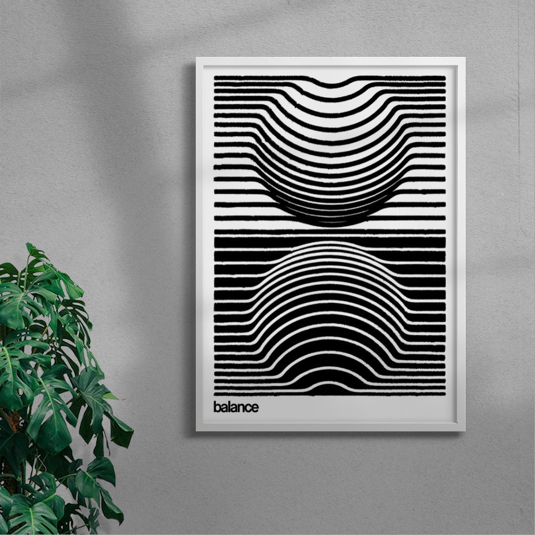 11.7x16.5" (A3) Harmonic Balance - UNFRAMED contemporary wall art print by Adam Foster - sold by DROOL