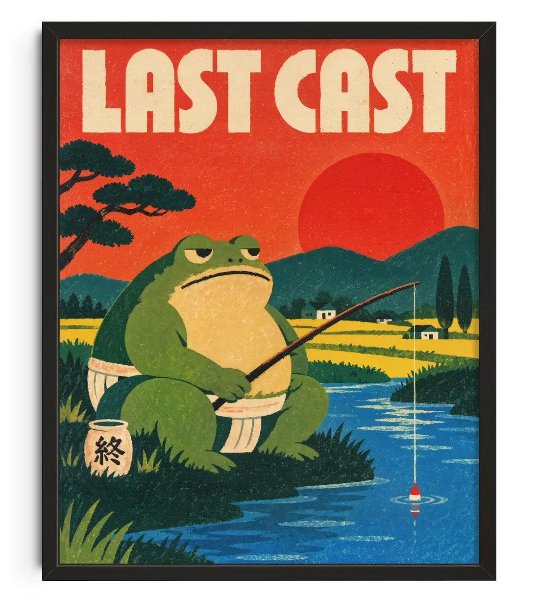 Last Cast contemporary art print by Xela - sold by DROOL