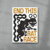 THE RAT RACE contemporary wall art print by Alexander Khabbazi - sold by DROOL