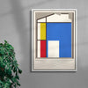 De Stijl Here contemporary wall art print by Edan Strachan - sold by DROOL