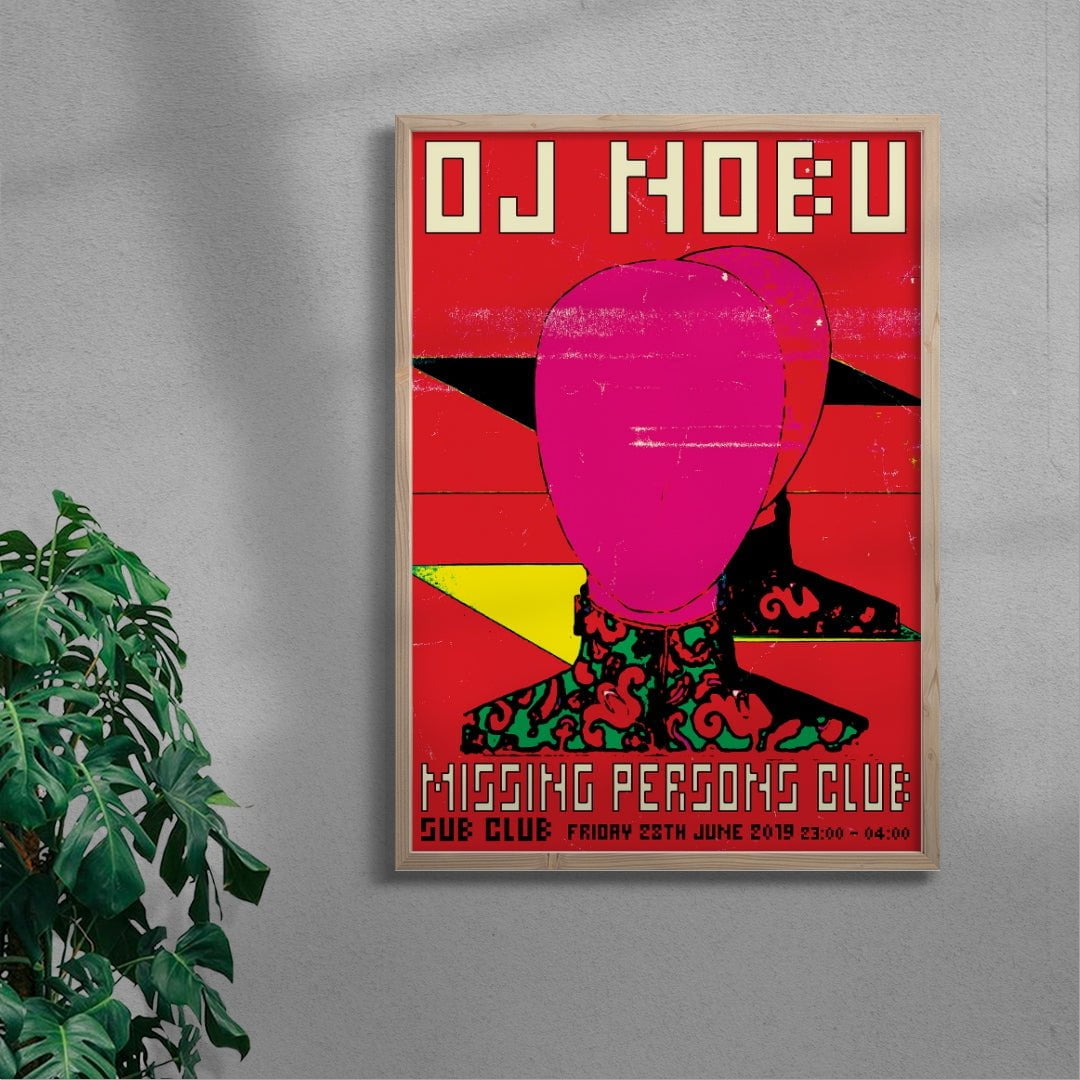 MISSING PERSONS CLUB - DJ NOBU contemporary wall art print by Marinello Studio - sold by DROOL