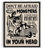 Bild in Galerie-Viewer laden, Monsters In Your Head contemporary wall art print by Laserblazt - sold by DROOL