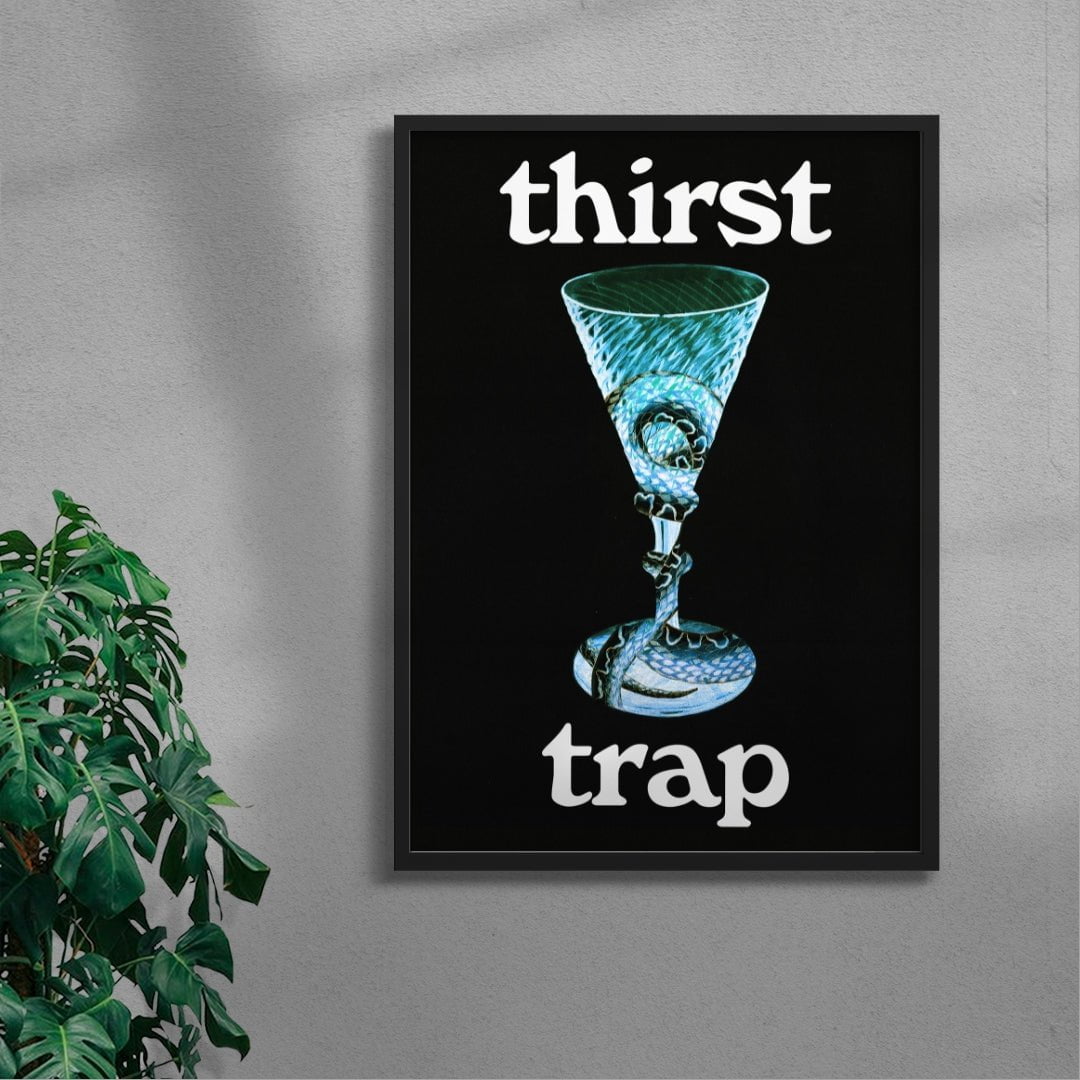 Thirst Trap contemporary wall art print by Utsav Verma - sold by DROOL