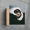 SILVER BITE contemporary wall art print by Ces XC - sold by DROOL