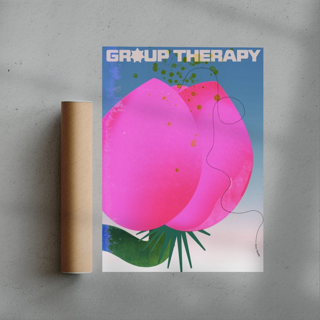 Group Therapy contemporary wall art print by Ciara Wade - sold by DROOL