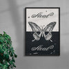 Float B+W contemporary wall art print by KBAR studio - sold by DROOL