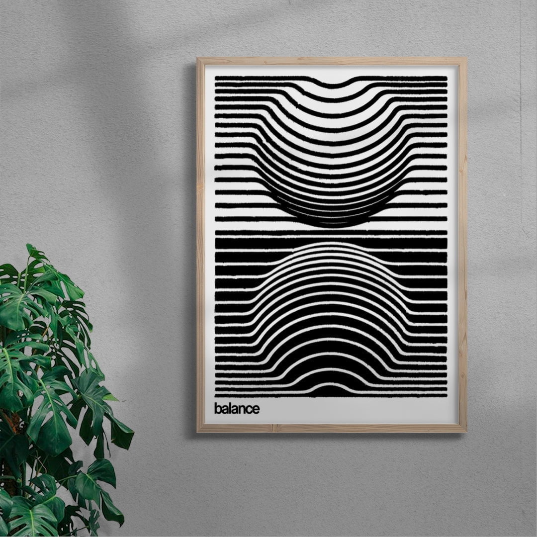 Harmonic Balance - UNFRAMED contemporary wall art print by Adam Foster - sold by DROOL