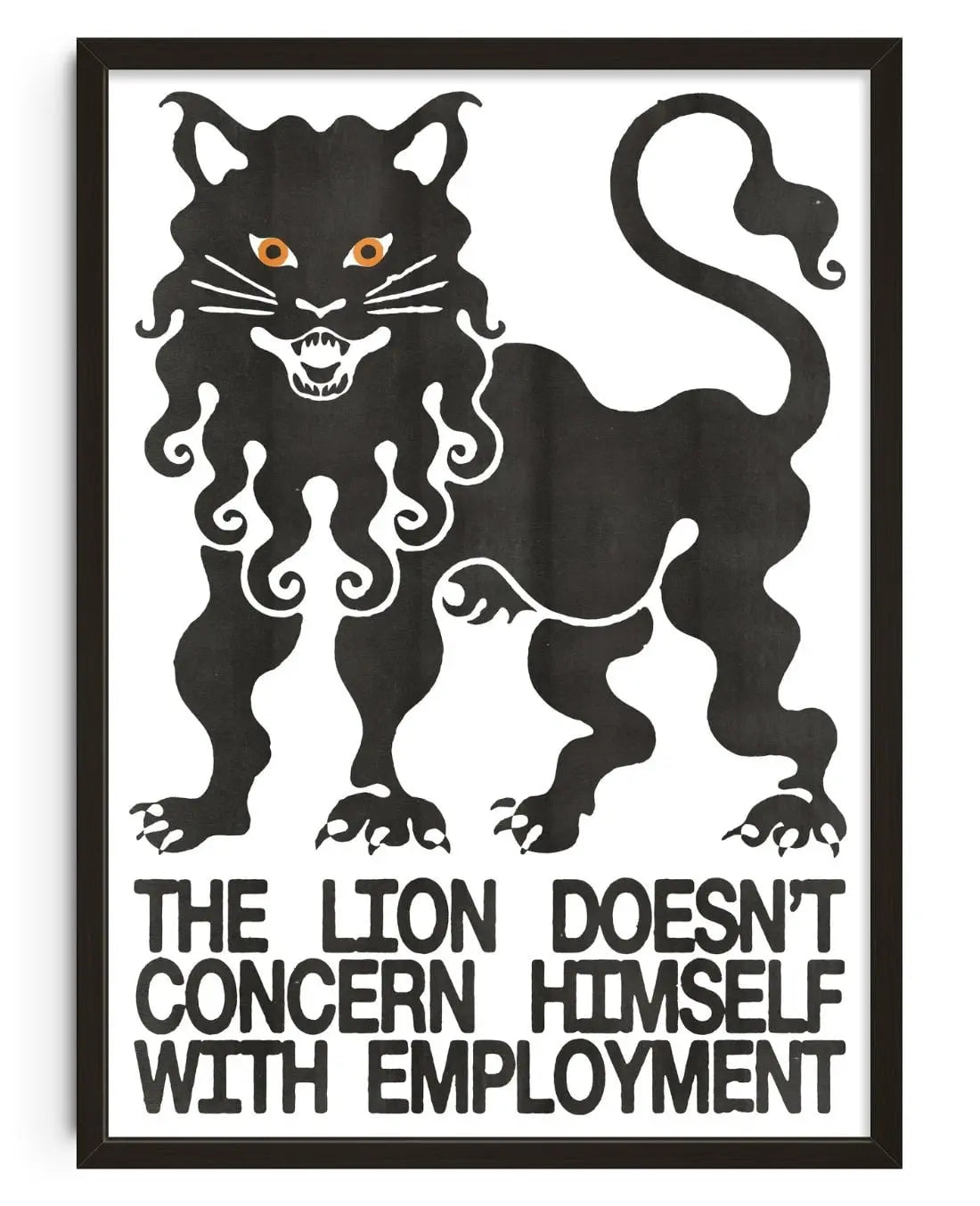 The Lion contemporary wall art print by Alexander Khabbazi - sold by DROOL