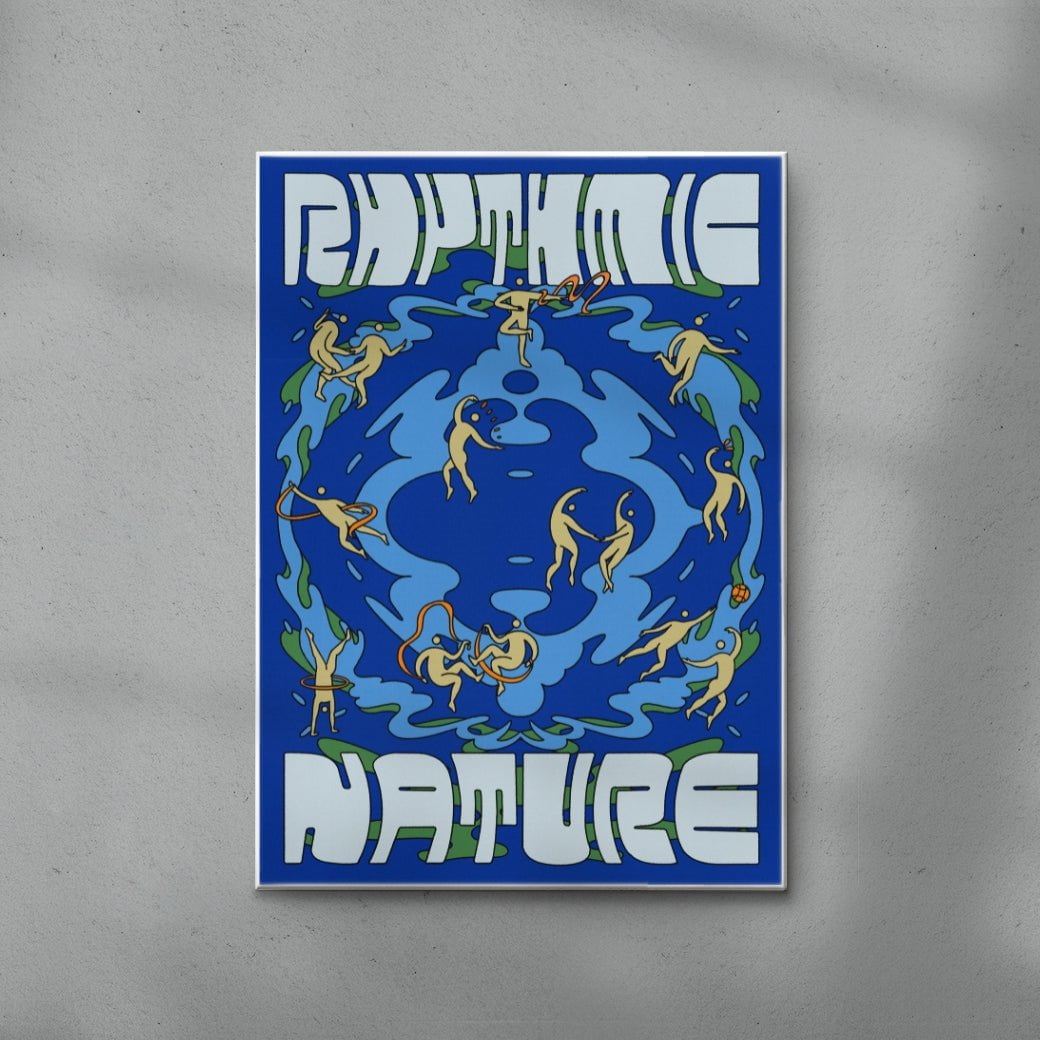 Rhythmic Nature contemporary wall art print by Erica Lee - sold by DROOL