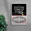 Everything Is True contemporary wall art print by MEDG - sold by DROOL