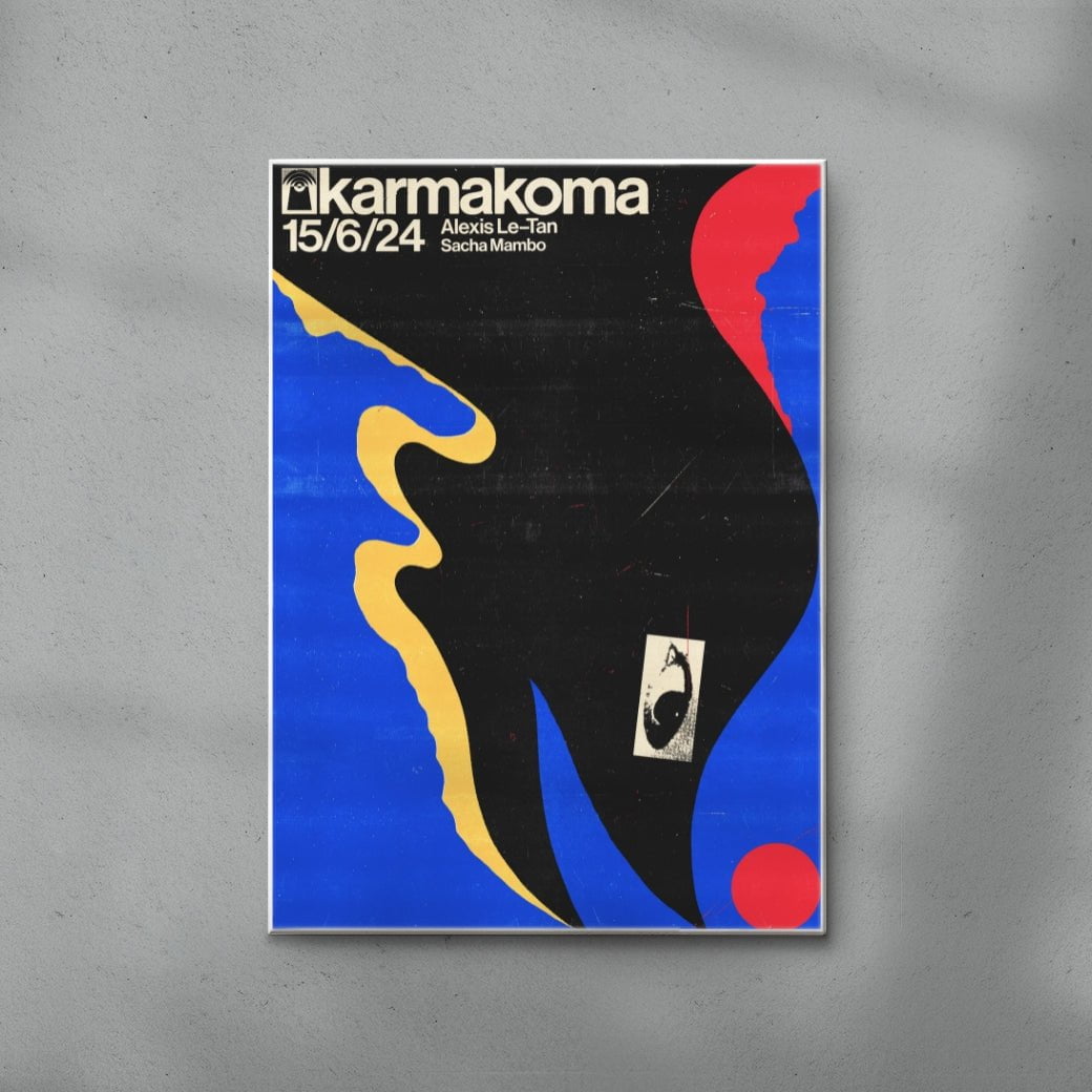 Karmakoma ALT/MAMBO contemporary wall art print by Floating Bstrd - sold by DROOL