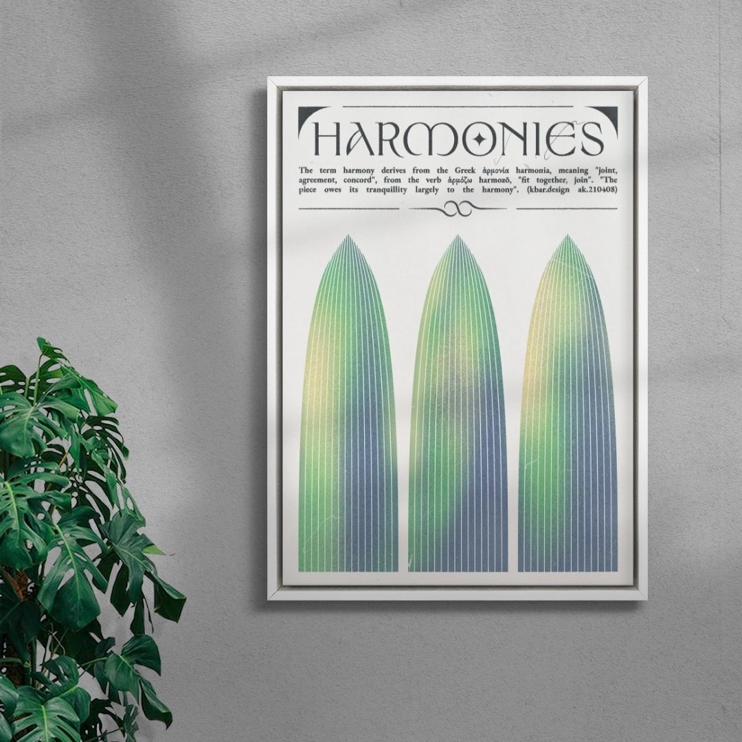 Harmonies contemporary wall art print by Alexander Khabbazi - sold by DROOL