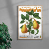 Two Pears contemporary wall art print by George Kempster - sold by DROOL