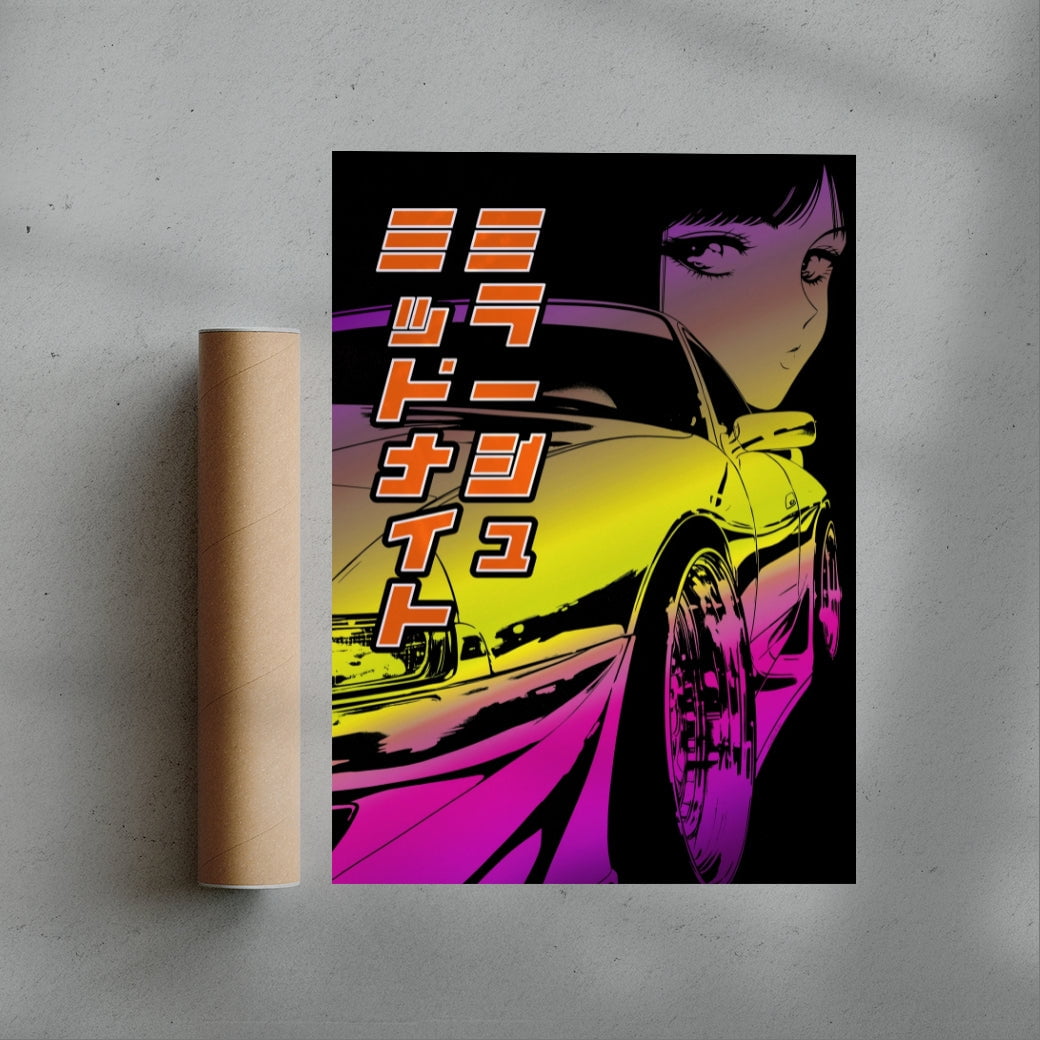 Midnight Mirage contemporary wall art print by dolorsilentium - sold by DROOL