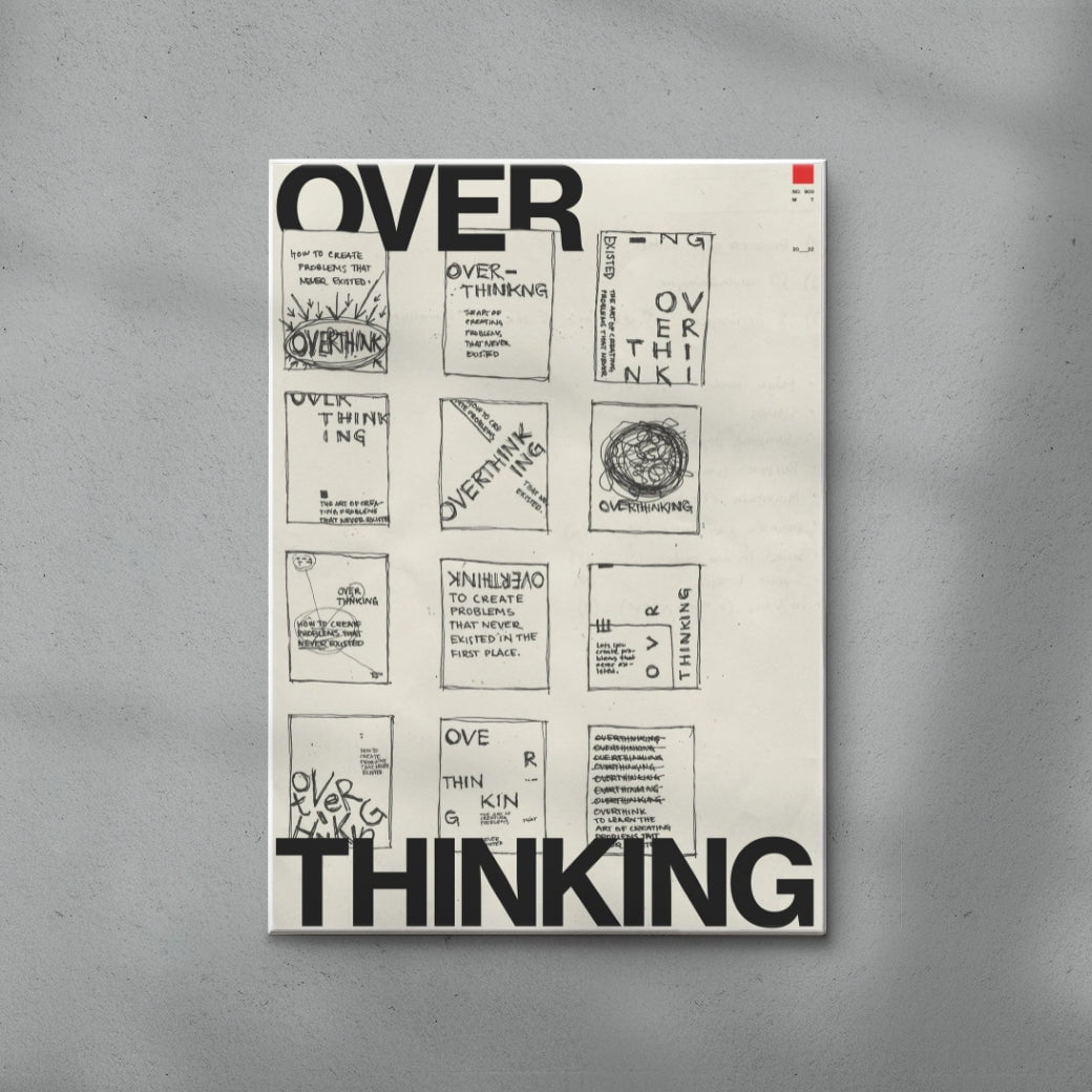 Overthinking contemporary wall art print by Mirza Talovic - sold by DROOL