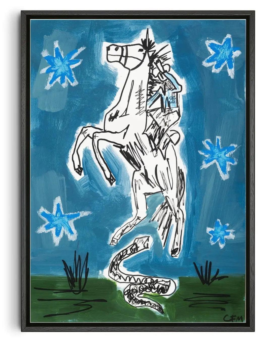 Freeze! contemporary wall art print by Caitlin Flood-Molyneux - sold by DROOL