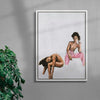 Think Pink contemporary wall art print by Sophie Goudman-Peachey - sold by DROOL