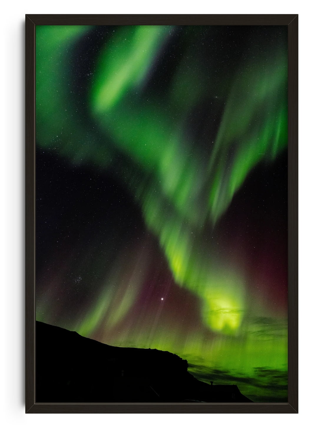 Green Aurora contemporary wall art print by Steven Piper - sold by DROOL