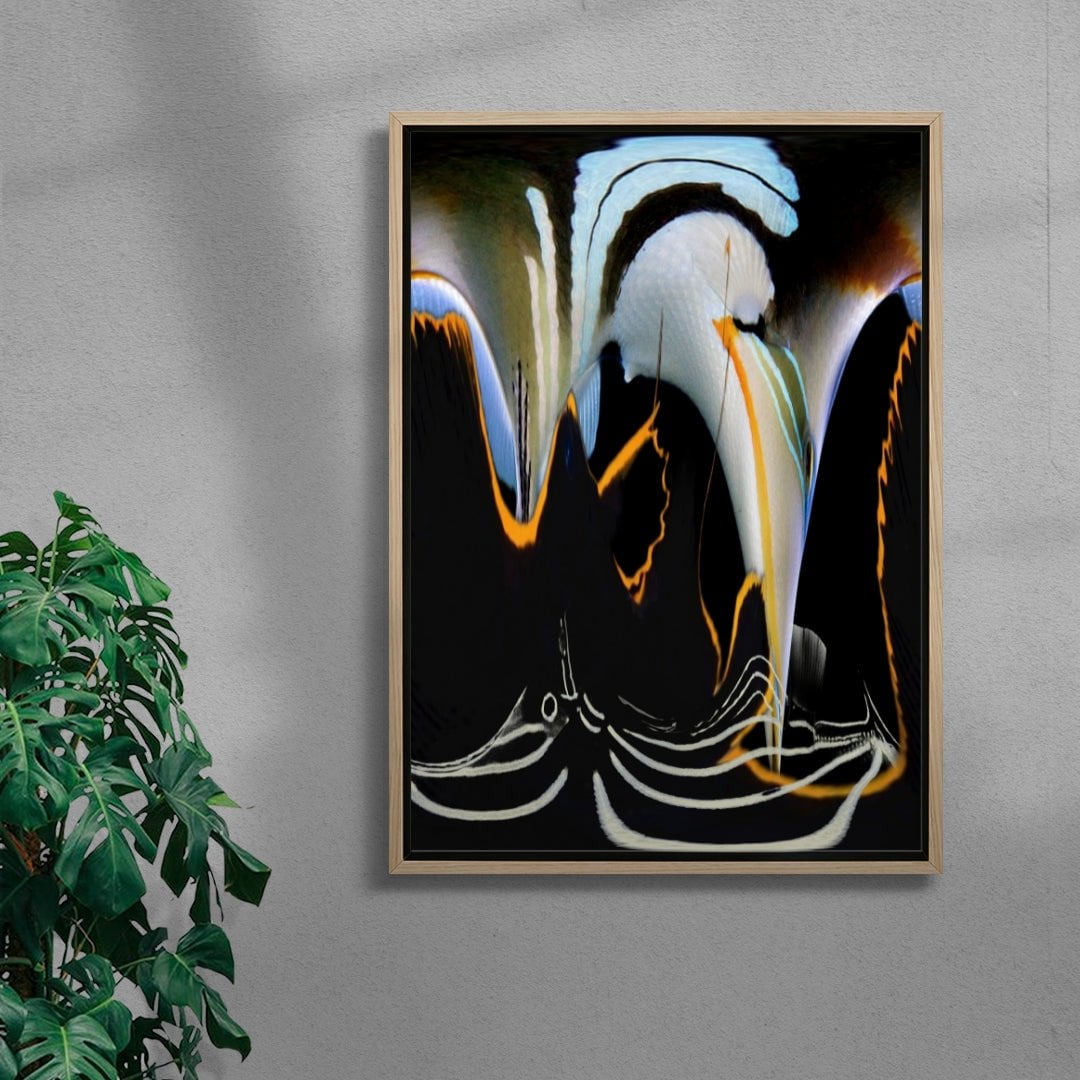 Reef contemporary wall art print by HIRA.vision - sold by DROOL