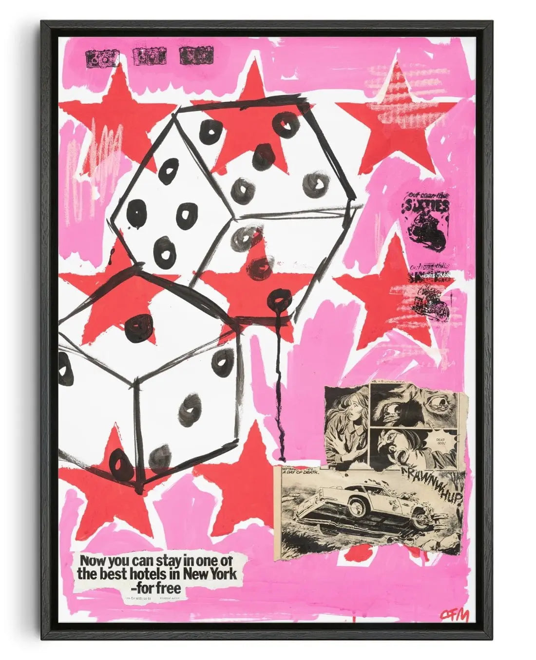 Fools Luck contemporary wall art print by Caitlin Flood-Molyneux - sold by DROOL