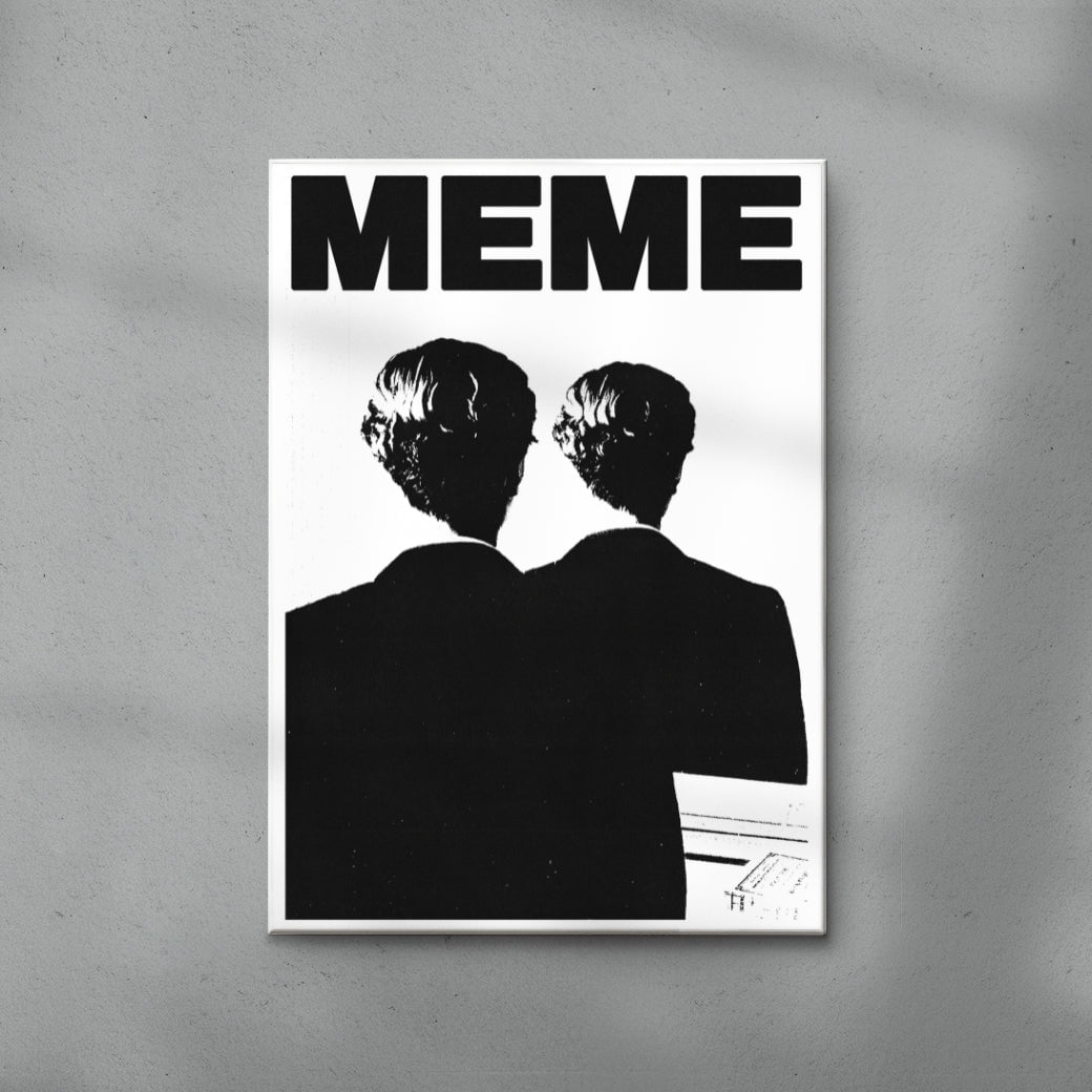 MEME contemporary wall art print by Utsav Verma - sold by DROOL