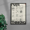 Overthinking contemporary wall art print by Mirza Talovic - sold by DROOL