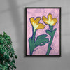 Bloomin Lovely contemporary wall art print by Laurie Campbell - sold by DROOL