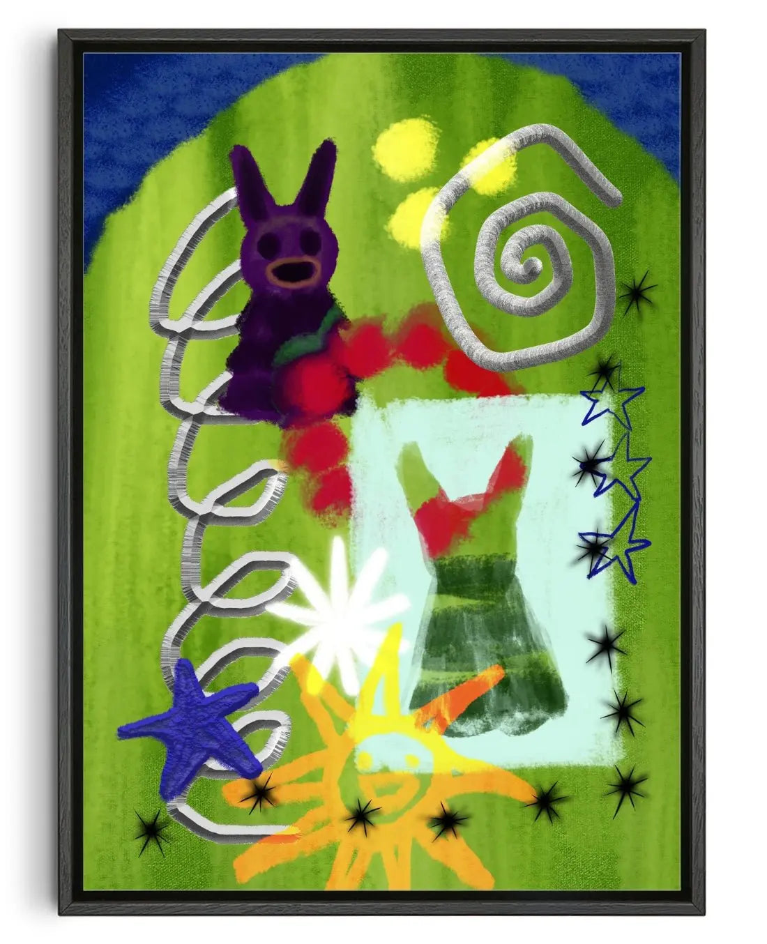 I've Got Something to Tell You contemporary canvas art print by mareykrap - sold by DROOL