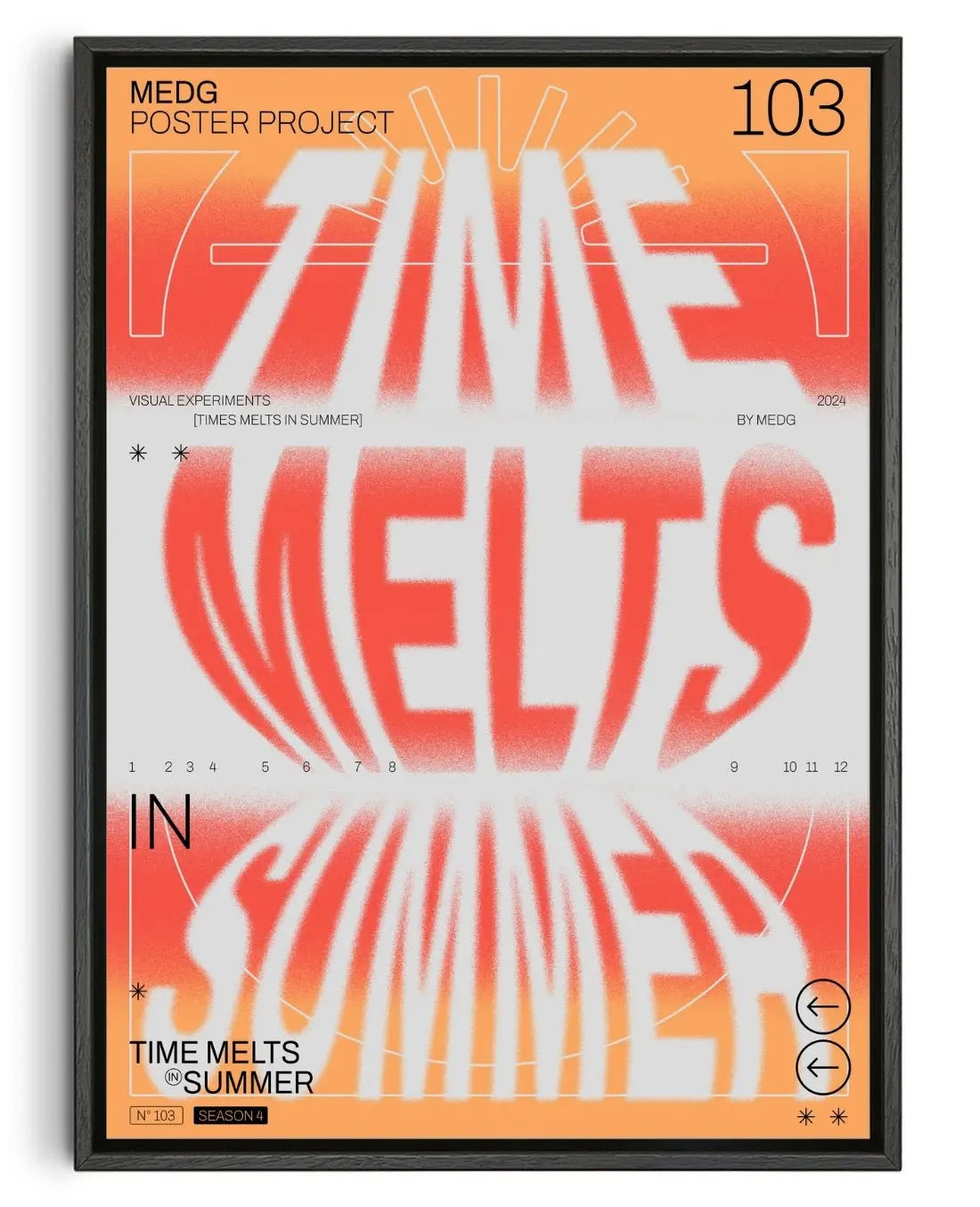 Time Melts In Summer contemporary wall art print by MEDG - sold by DROOL