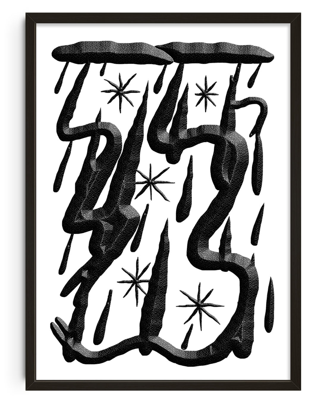 Thunder and Rain contemporary wall art print by Célestin Krier - sold by DROOL