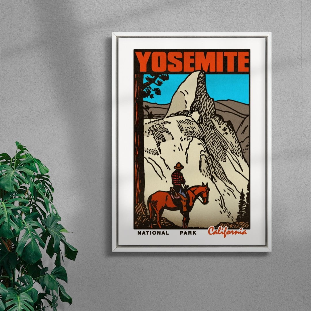Yosemite contemporary wall art print by Othman Zougam - sold by DROOL