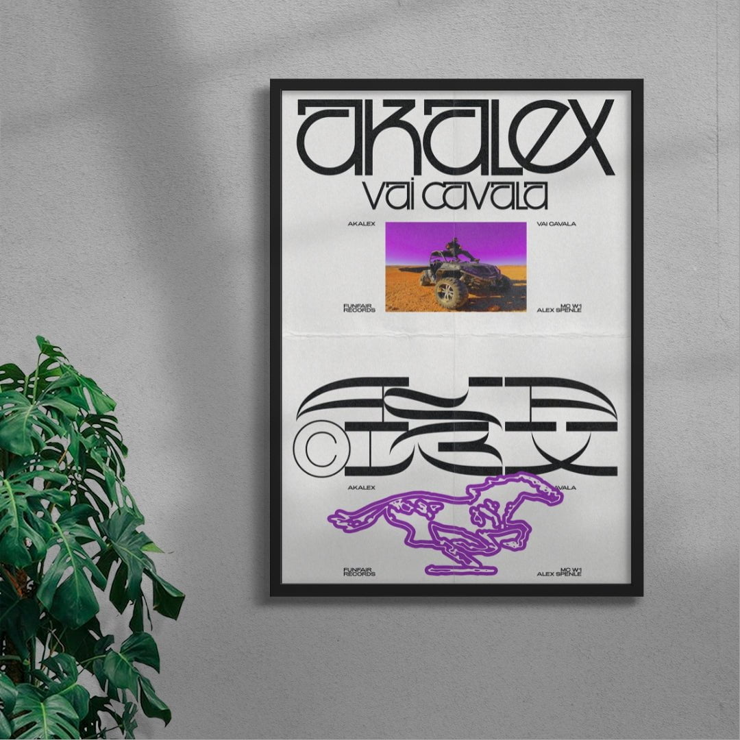 Akalex | Vai Cavala contemporary wall art print by Jules Bigot - sold by DROOL