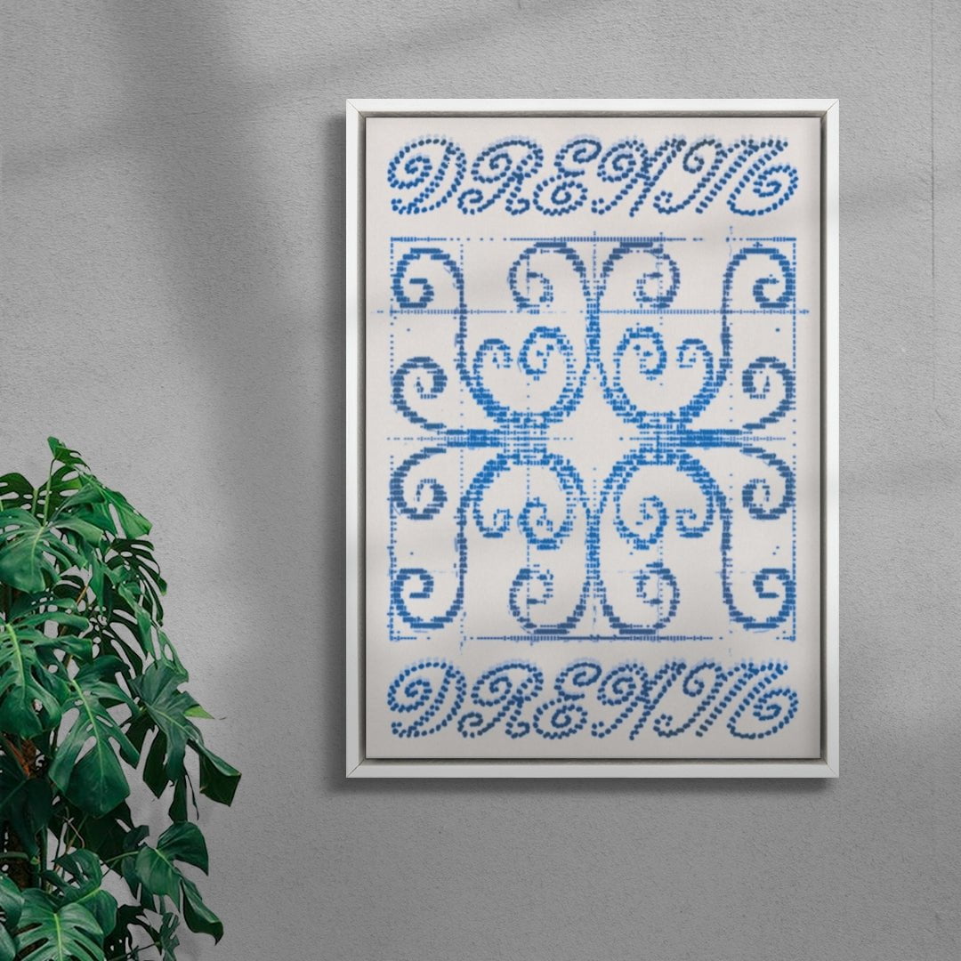 Blue Dreams contemporary wall art print by KBAR Archive - sold by DROOL