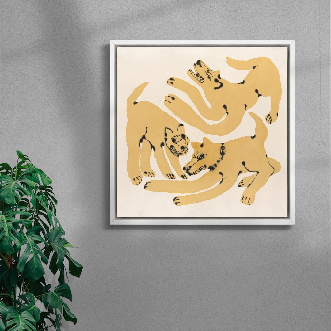 Play / Fight contemporary wall art print by Kwonny - sold by DROOL