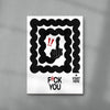 F U contemporary wall art print by Alexander Khabbazi - sold by DROOL