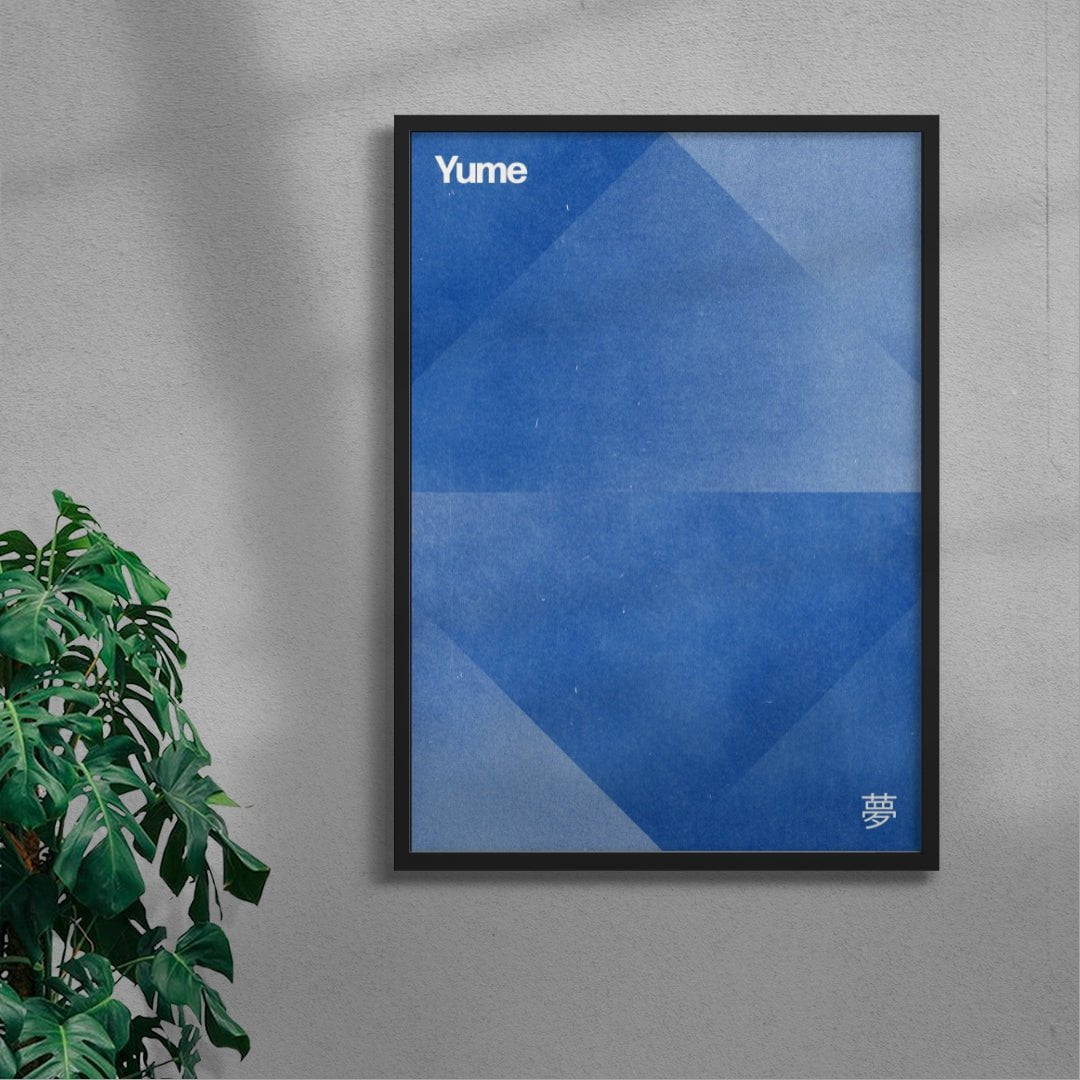 Dream in Blue contemporary wall art print by Henry M. - sold by DROOL