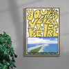 You will never be here contemporary wall art print by Jorge Santos - sold by DROOL