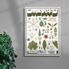 Flower Collage contemporary wall art print by George Kempster - sold by DROOL