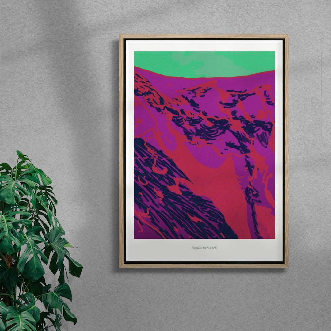 Timanfaya contemporary wall art print by Rikki Hewitt - sold by DROOL