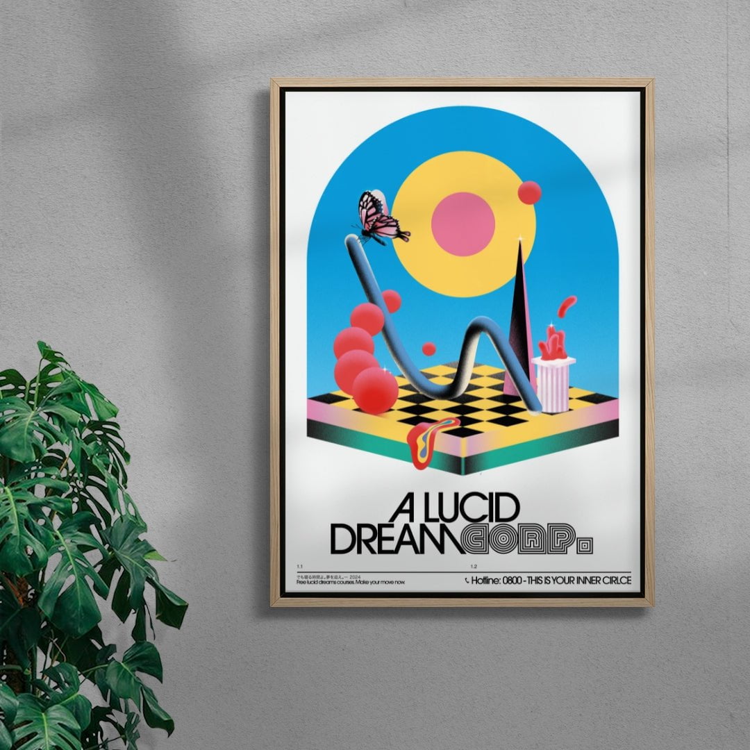 Lucid Dream CORP. contemporary wall art print by Sandro Rybak - sold by DROOL