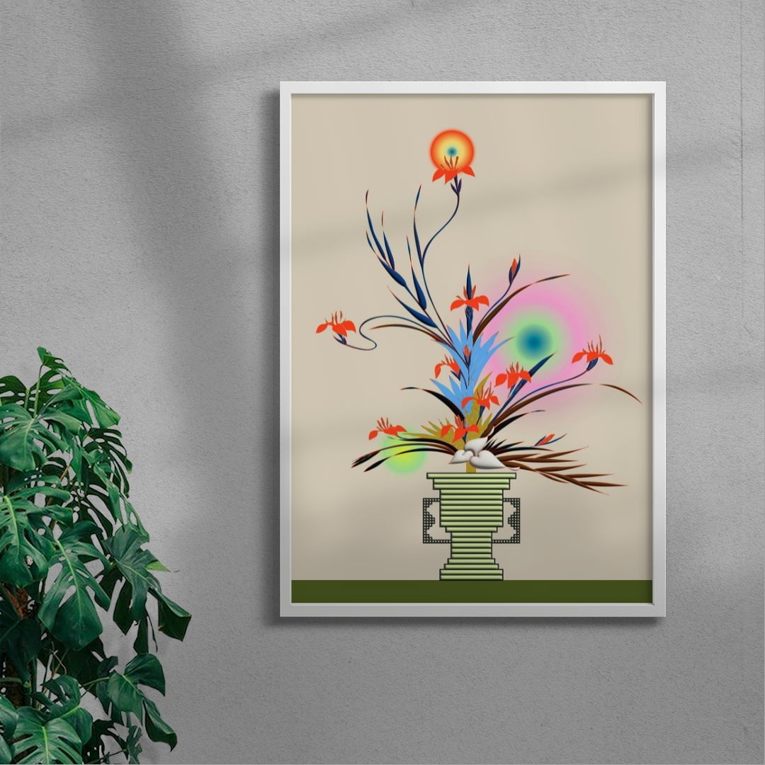 Changing Seasons III contemporary wall art print by Brindha Kumar - sold by DROOL