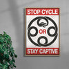 Ouroborus contemporary wall art print by Alexander Khabbazi - sold by DROOL
