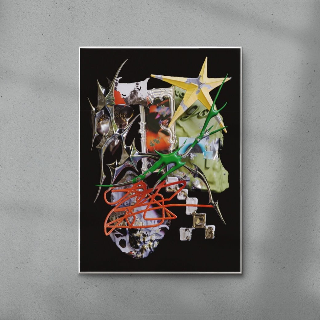 Phantom Route contemporary wall art print by Kitasavi - sold by DROOL