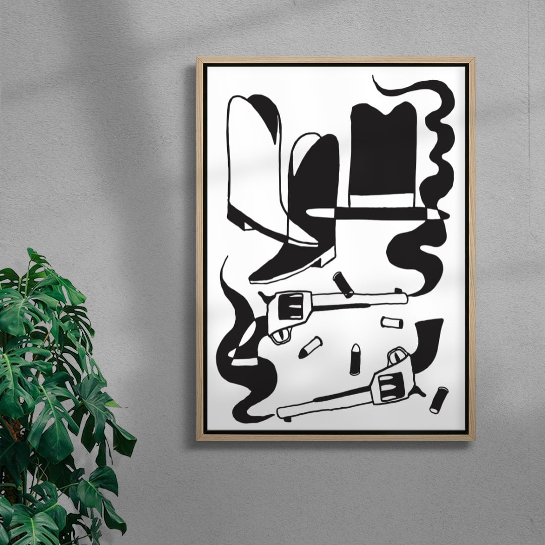 BEST WESTERN contemporary wall art print by Max Blackmore - sold by DROOL
