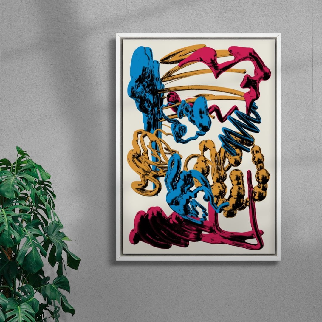 Oculus Waves contemporary wall art print by Tristan Miller - sold by DROOL