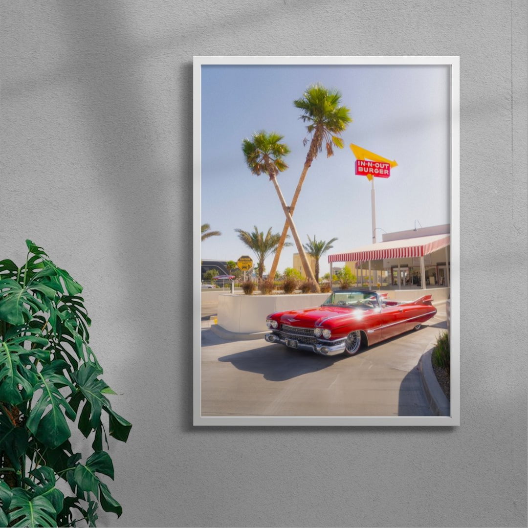 Drive-Thru Dreamin contemporary wall art print by Deston Isas - sold by DROOL