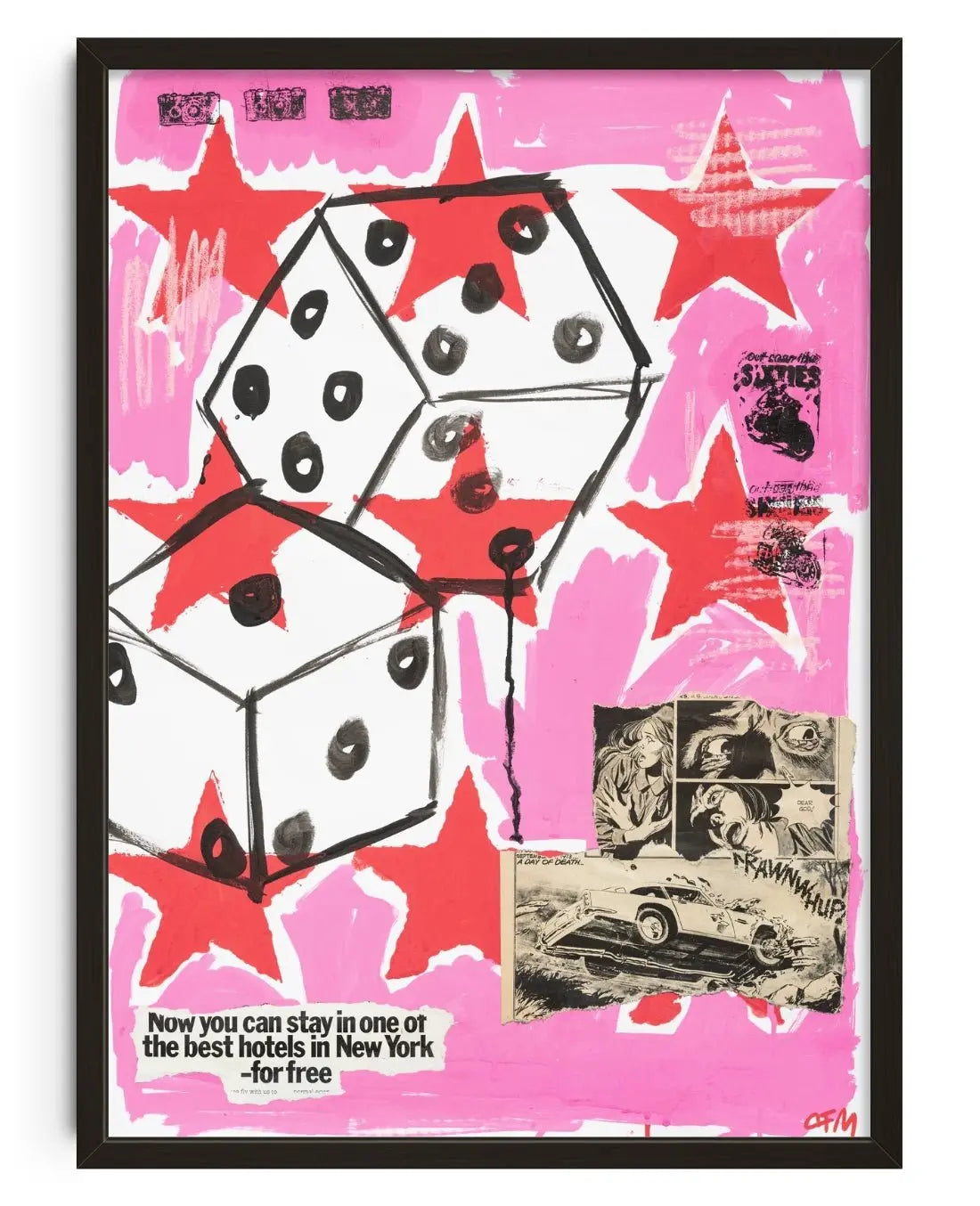 Fools Luck contemporary wall art print by Caitlin Flood-Molyneux - sold by DROOL